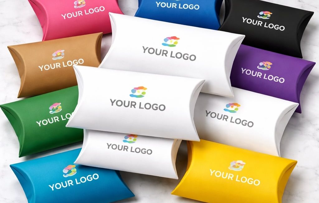 Custom White Pillow Boxes