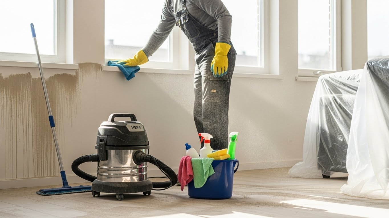 How to remove cement dust from the home after construction