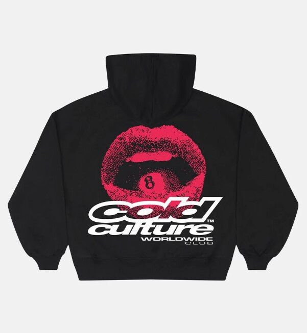 LIP COMBO HOODIE BLACK